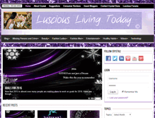 Tablet Screenshot of lusciouslivingtoday.com